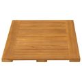 vidaXL Kúpeľňová predložka Hnedá 60 x 40 cm Pevné akáciové drevo
