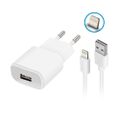 Forever TC-01 charger 1x USB 2A white + Lightning cable