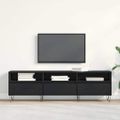 vidaXL TV skrinka 150 x 30 x 44,5 cm Čierny dub Kompozitné drevo