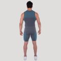 Bezšvové tielko OG1 Grey/Blue - GymBeam, veľkosť XXL