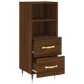 vidaXL Komoda hnedý dub 34,5x34x90 cm spracované drevo