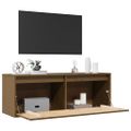 vidaXL Nástenná skrinka medovo-hnedá 100x30x35 cm masívna borovica