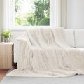 vidaXL Prikrývky na hodenie 6 ks Krémová 240 x 220 cm 8.76 kg Flís