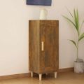 vidaXL Komoda dymový dub 34,5x34x90 cm spracované drevo