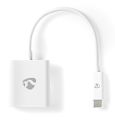 NEDIS redukčný kábel s adaptérom/ USB-C zástrčka – HDMI zásuvka/ biela/ blistr/ 20cm Redukcia, s adaptérom, zástrčka USB typ C, zásuvka HDMI, 20cm, blistr, biela