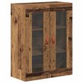 vidaXL Nástenné skrinky 2 ks Staré drevo 69,5 x 34 x 90 cm