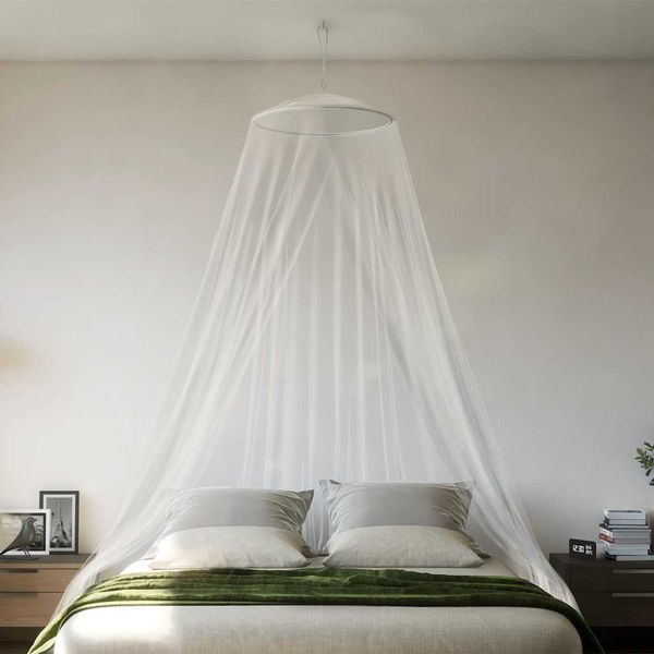 vidaXL Moskytiéra na posteľ 220 sieťovina biela 56x56x220 cm