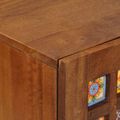 vidaXL Servírovacia skriňa Orech 90 x 33 x 75 cm Masívne mango drevo