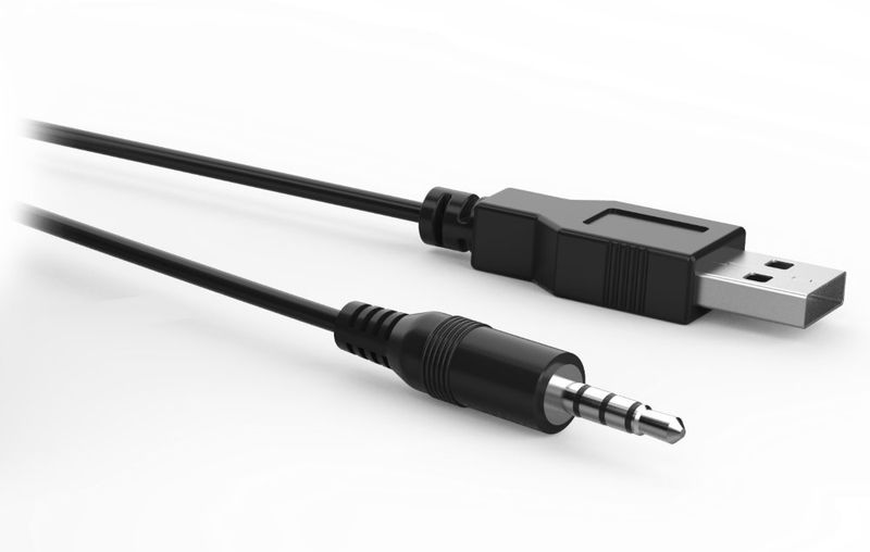GENIUS repro SP-Q160 Iron Grey/ 2.0/ 6W/ USB napájení/ 3,5" jack/ černošedé Reproduktory, 2.0, 6W, USB napájenie, 3,5mm jack, černo-šedé