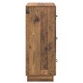 vidaXL Zásuvkový kabinet Staré drevo 66 x 34,5 x 87 cm