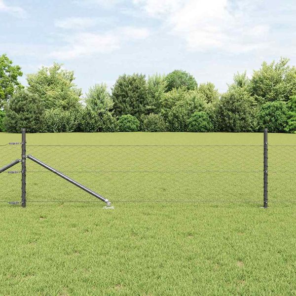 vidaXL Exteriérový hexagonálny plot s prístupovým stĺpikom 50 x 0,5 m