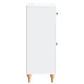 vidaXL Servírovacia skriňa Biela 66 x 34,5 x 90 cm Kompozitné drevo