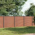 vidaXL Plotový panel hnedý 526x186 cm WPC