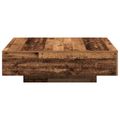 vidaXL Konferenčný stolík Staré drevo 100 x 100 x 31 cm