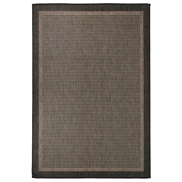 vidaXL Vonkajší koberec s plochým tkaním 160x230 cm tmavohnedý