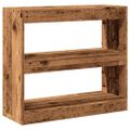 vidaXL Skriňa na knihy/Izbový prepážka Old Wood 80x30x72 cm