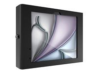 Black - Skriňa - pre tablet - sklenený držiak, priestor - uzamykateľný - vysoko kvalitný hliník - čierna - veľkosť obrazovky: 11" - montážne rozhranie: 100 x 100 mm - montáž na stenu - pre Apple 11-inch iPad Air (M2, M3, M4)