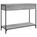 vidaXL Konzolový stolík sivý sonoma 100x34,5x75 cm kompozitné drevo