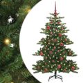 vidaXL Umelý Sklápací Vianočný Stromček Zelená 150 cm PVC a oceľ
