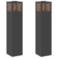 vidaXL Solárne LED svetlo na chodník 2 ks Teplá biela 18 x 18 x 80 cm