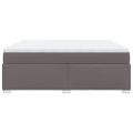 vidaXL Boxspring posteľ s matracom sivá 180x200 cm umelá koža
