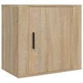 vidaXL Nástenné nočné stolíky 2 ks dub sonoma 50x30x47 cm