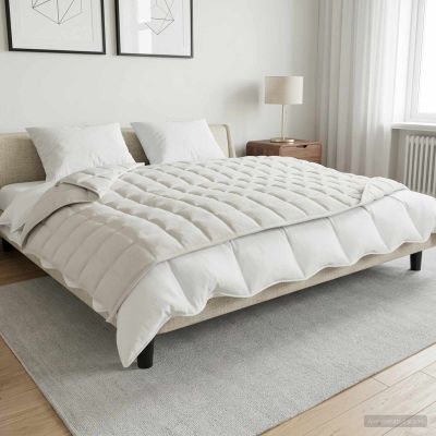 vidaXL Záťažová deka Biela 150 x 200 cm 7 kg 100% Bavlna 205T
