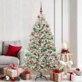 vidaXL Umelý vianočný stromček 180 cm 300 LED Teplá biela PVC a oceľ