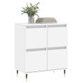 vidaXL Komoda biela 60x35x70 cm spracované drevo