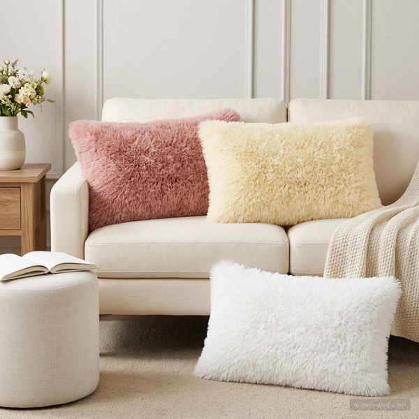vidaXL Poťah na podložku 2 pcs HEERLEN Biela 50 x 70 cm PV fleece