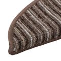 vidaXL Samolepiace schodové rohože 15 ks 56 x 17 x 3 cm Non-Slip Hnedá