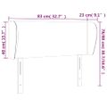 vidaXL Čelo postele so záhybmi hnedé 83x23x78/88 cm umelá koža