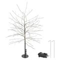 LED vianočný stromček, 120 cm, vonkajšia aj vnútorná, teplá biela, časovač