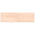 vidaXL Stolová doska 140x40x(2-4) cm neošetrený dubový masív