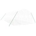 vidaXL Fóliovník s oceľovým rámom biely 18 m² 6x3x2 m