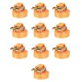 vidaXL Upínacie popruhy s račňou 10 ks, 1 tona, 6mx38mm, oranžové