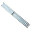 vidaXL Uzemňovacie kolíky v tvare písmena L, 12 ks, galvanizovaná oceľ 5x5x50 cm