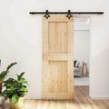 vidaXL Posuvné dvere 80 x 210 cm Masívne borovicové drevo (neupravené)