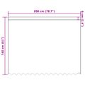 vidaXL Čipková záclona Biela 160 x 200 cm Polyester