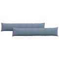 vidaXL Vankúše na pohovku 2 pcs Modrá 200 x 40 cm Kordúrová tkanina