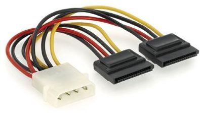 Redukcia napájania pre SATA disky 5,25''->2xSerialATA