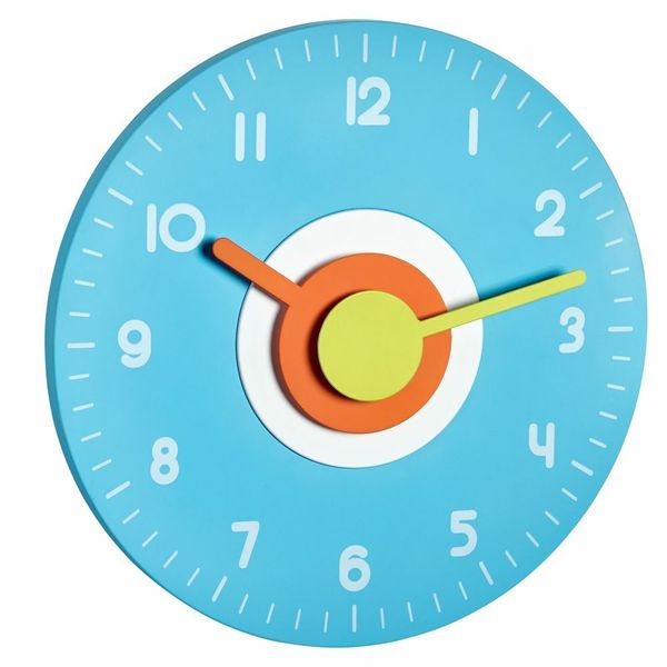 60.3015.06 TFA POLO Analógové dizajnové nástenné hodiny, svetlo modré