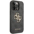 Puzdro Guess pre iPhone 15 Pro Max 6,7" GUHCP15X4GMGGR sivé HC PU Leather 4G Metal Logo