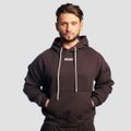 Mikina Aura Hoodie Tee Brown - GymBeam, veľkosť XXXL, 95% bavlna, 5% elastan