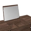 vidaXL Toaletný stolík so zrkadlom hnedý dub 100x45x76 cm