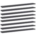 vidaXL Prídavné police 8 ks, sivé 80x10x1,5 cm, drevotrieska
