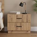 vidaXL Nočný stolík Dub artisan 62 x 34,5 x 44,5 cm Kompozitné drevo