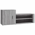vidaXL Botník sivý dub sonoma 130x35x54 cm spracované drevo