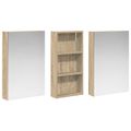 vidaXL Set kabinetov do kúpeľne 3 ks 110 x 10,5 x 60,5 cm