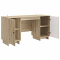 vidaXL Stôl Dub sonoma Kompozitné drevo 142,5 x 50 x 75 cm